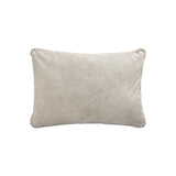 Suky Taupe Suede Leather Cushion Rectangle
