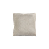Suky Taupe Suede Leather Cushion Square L