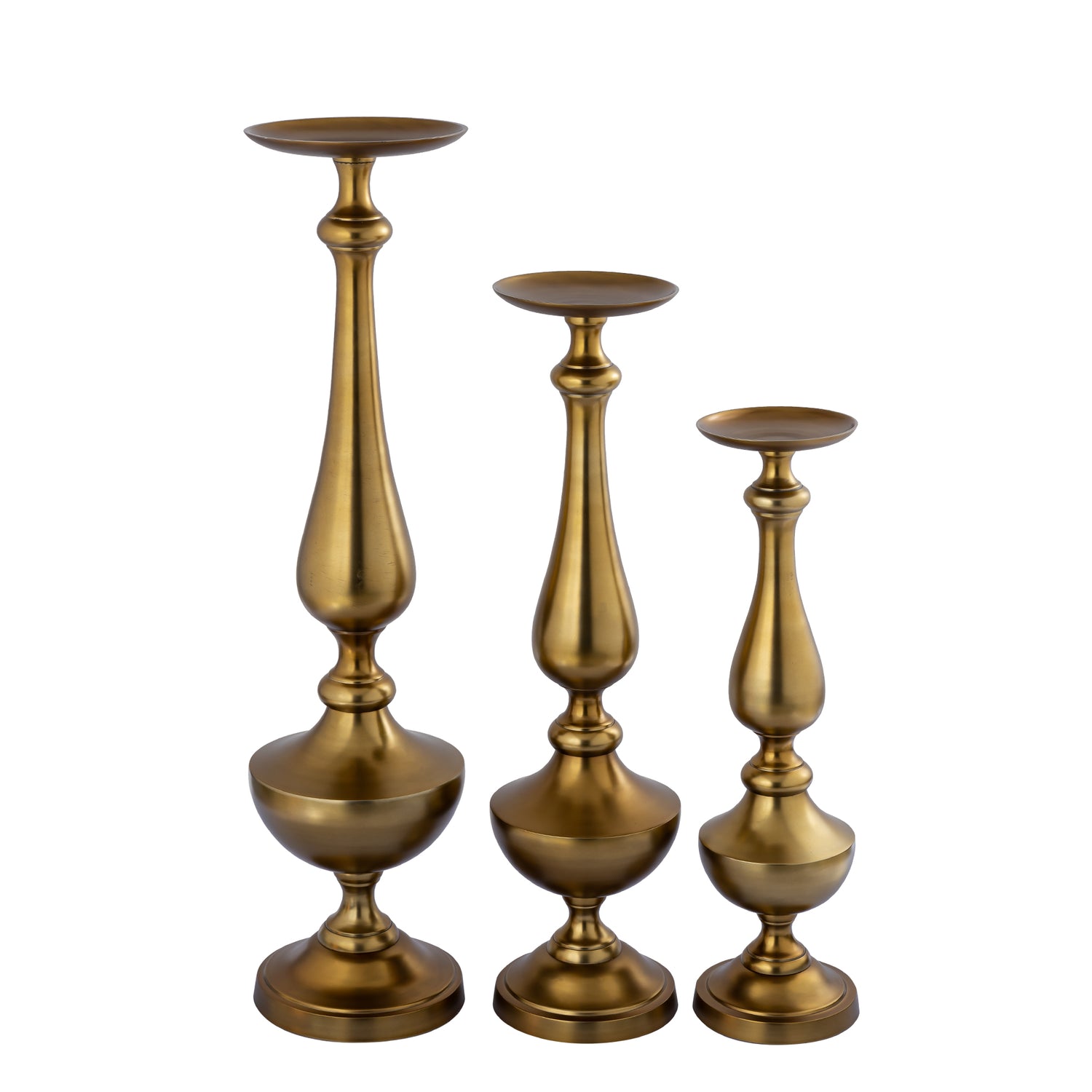 Centy Brass Casted Alu Candle Holder M