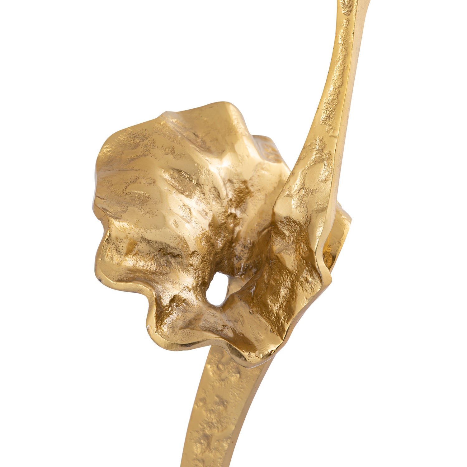 Yobie Gold Casted Alu Swan Statue Black Base L