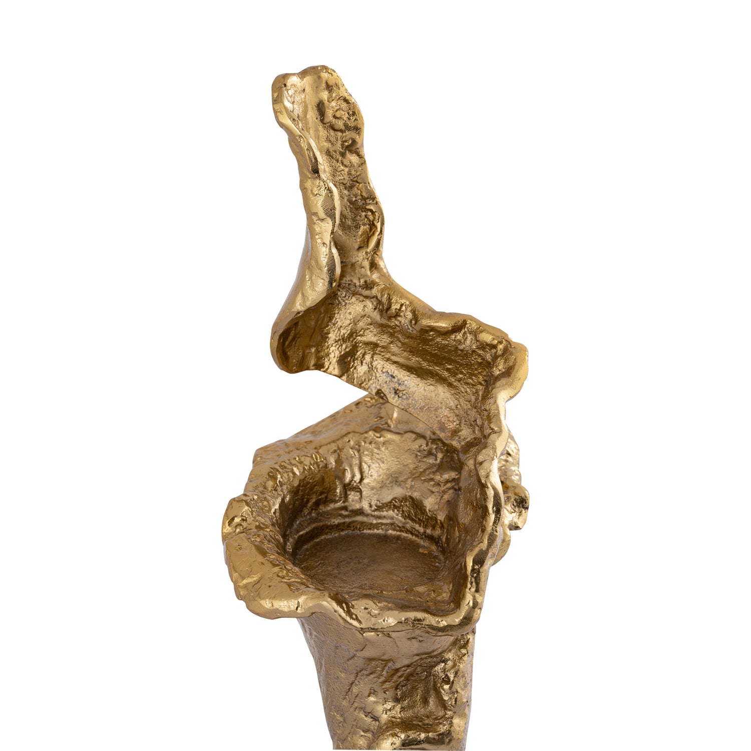 Mataly Gold Casted Alu Candle Holder L