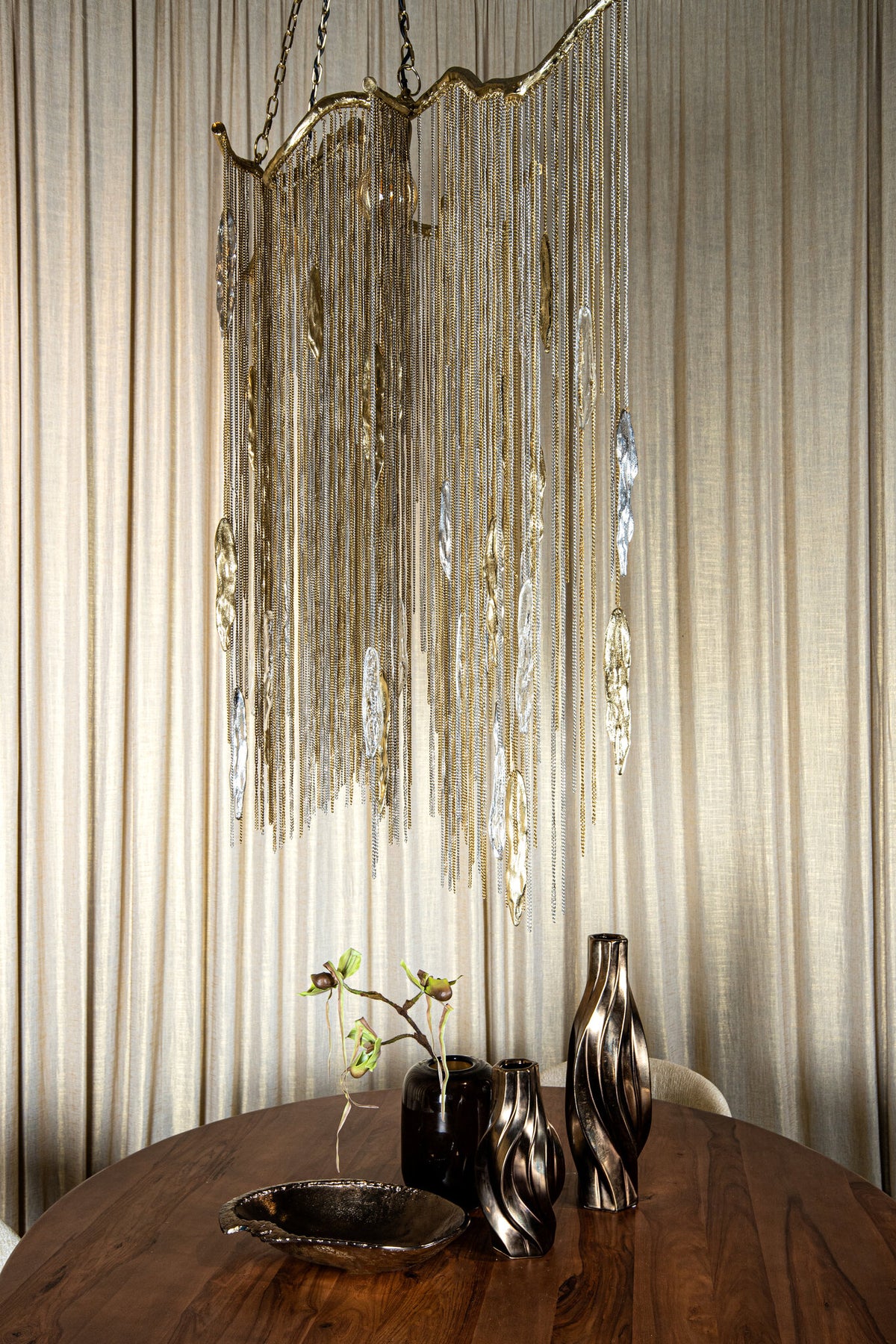 Wilco Brass Casted Alu Hanging Lamp Chains Wide