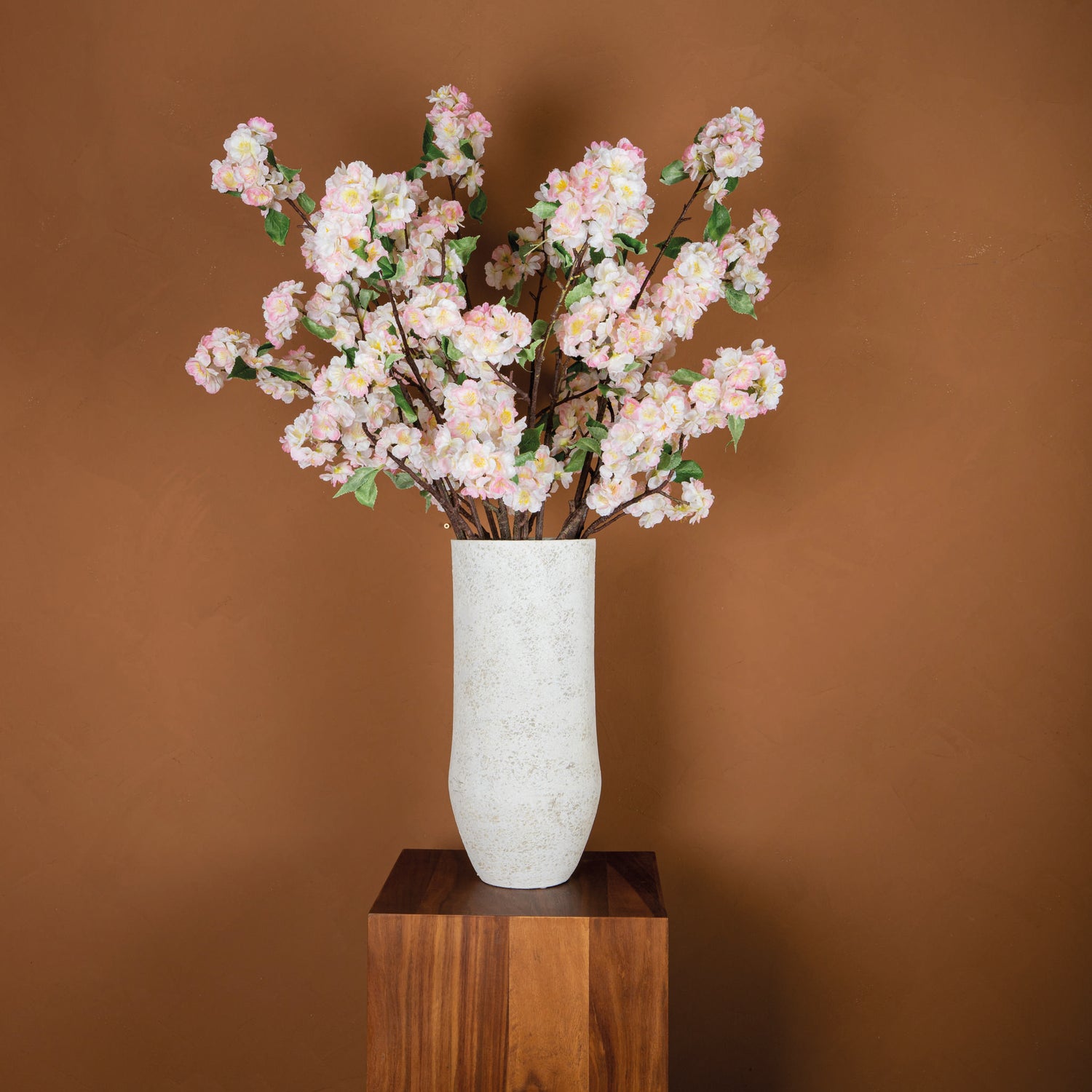 Blossom Flower Cream Pink Cherry Blossom Spray