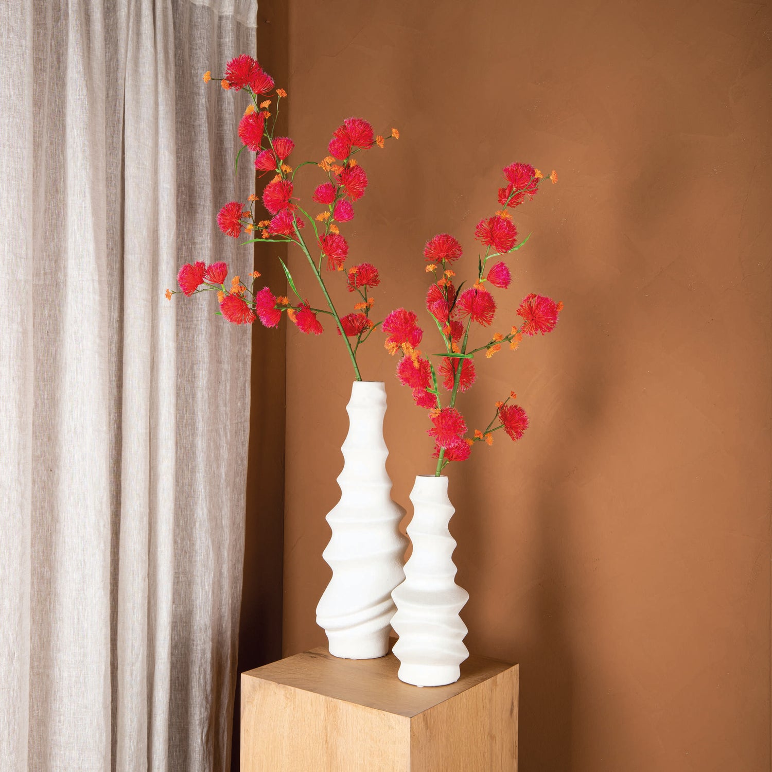 Garden Flower Dark Pink Allium Spray