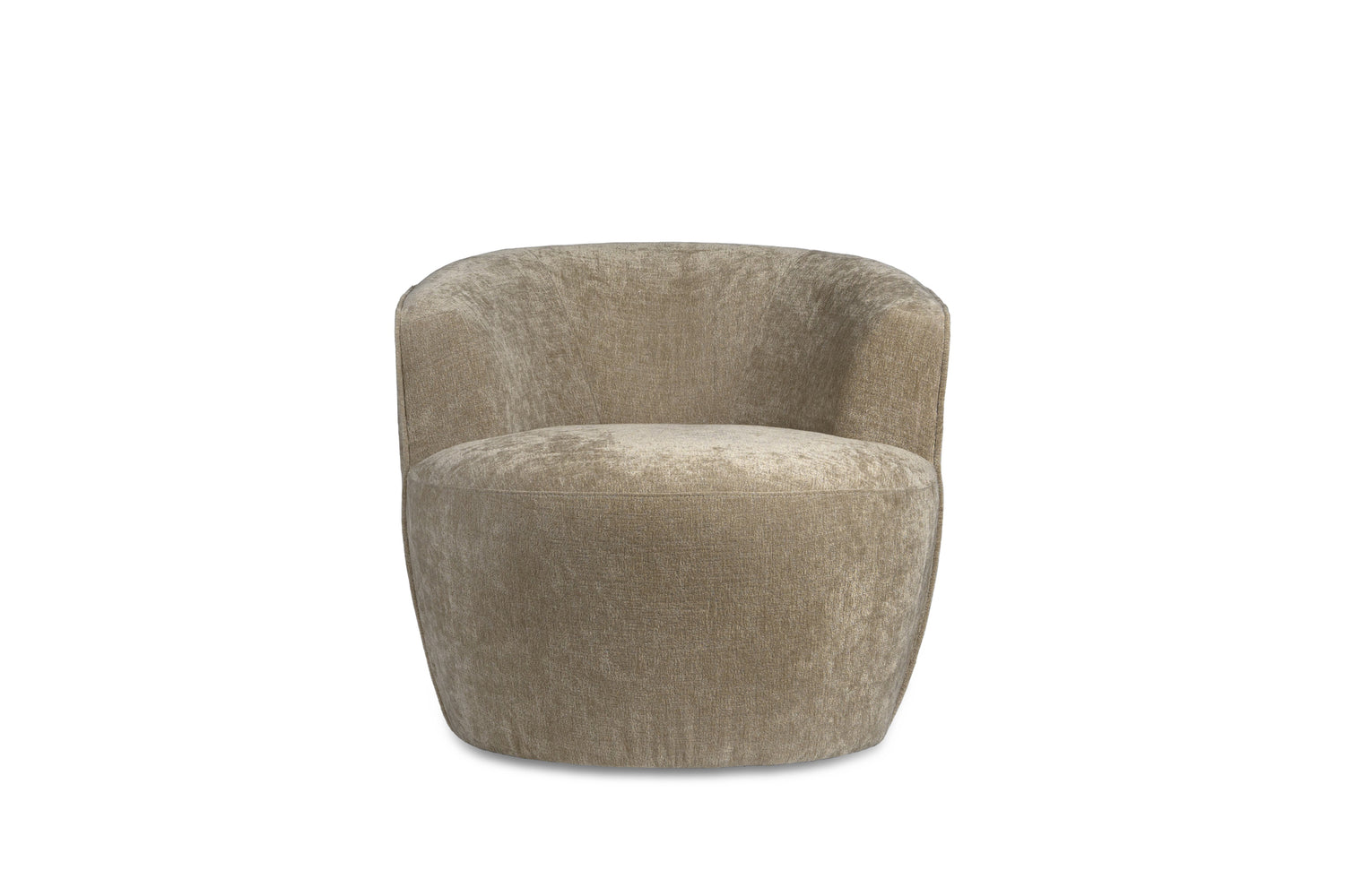 Grasa Cream Fiore Fabric Fauteuil