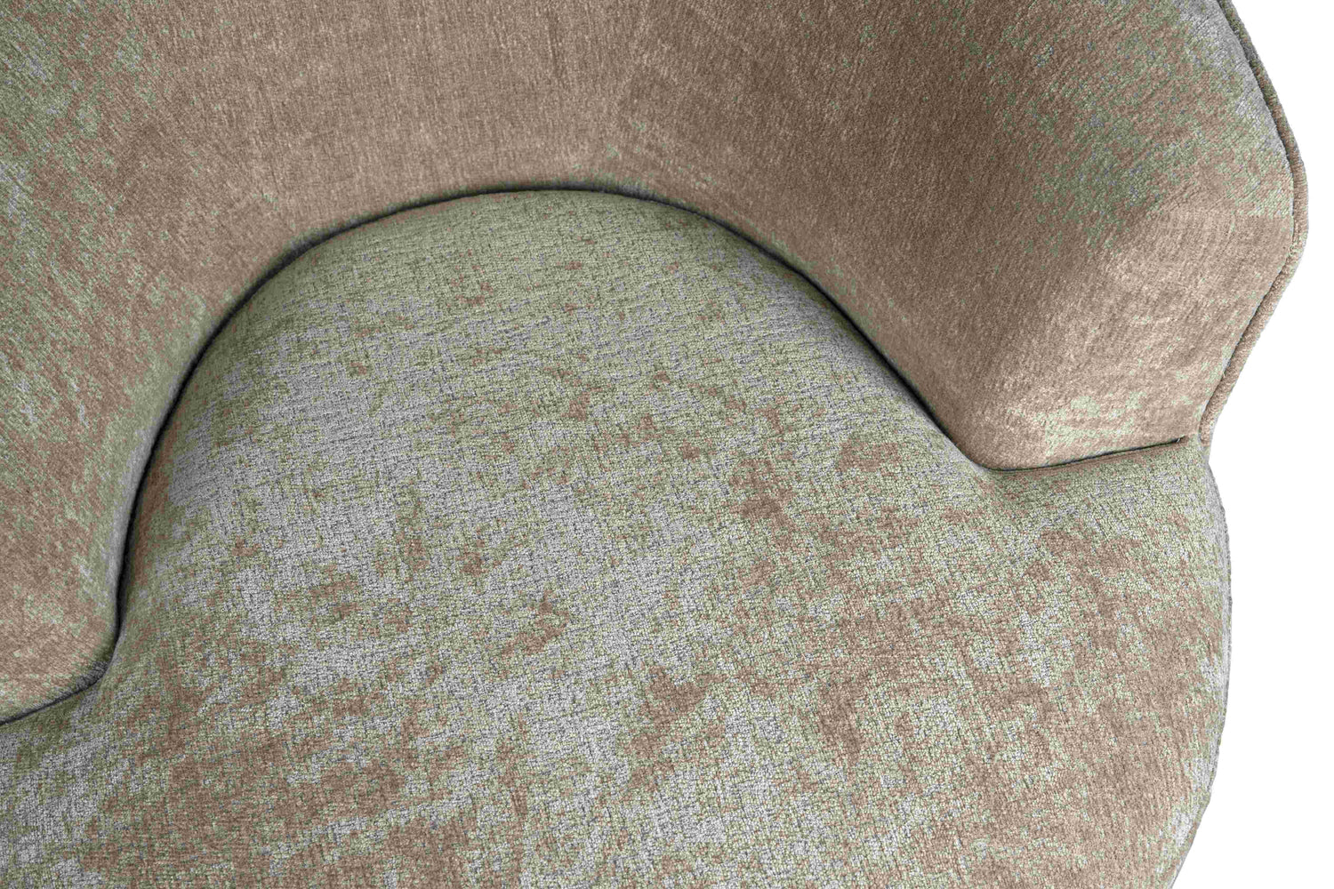 Grasa Cream Fiore Fabric Fauteuil