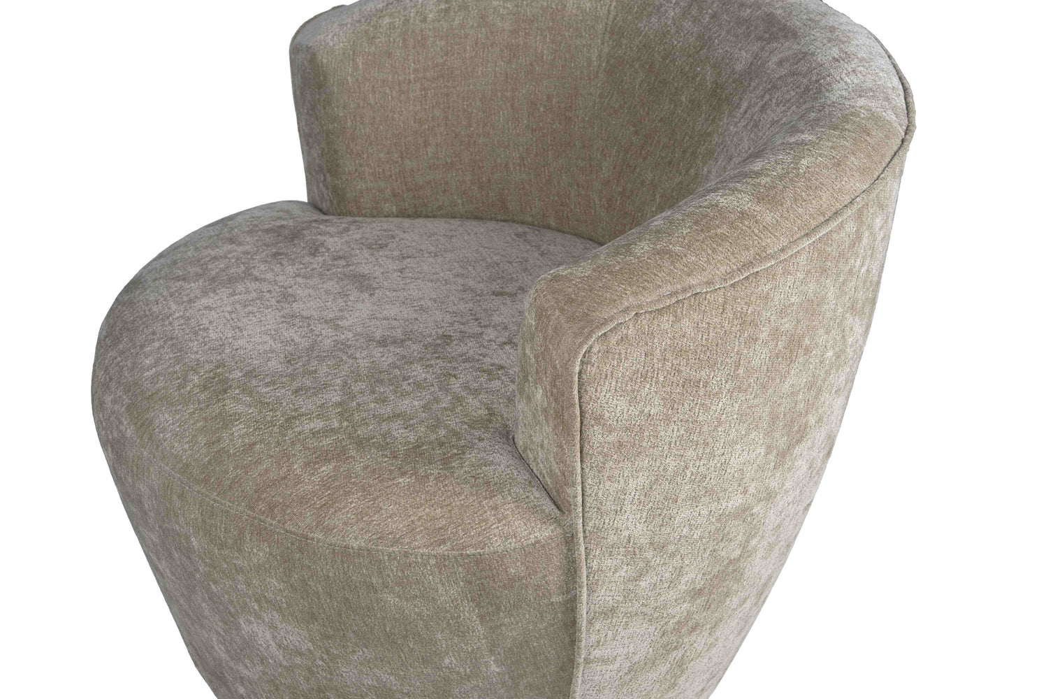Grasa Cream Fiore Fabric Fauteuil