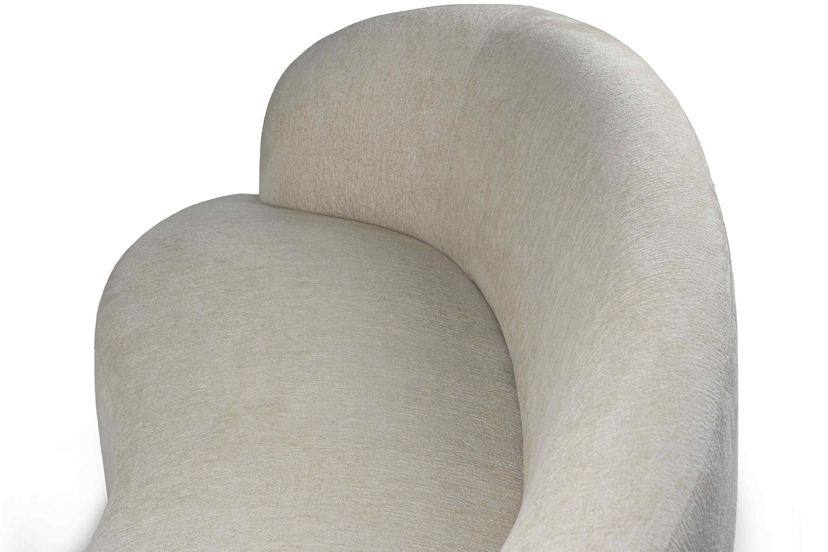 Bohne Cream Nanci Fabric 3 Seater Sofa