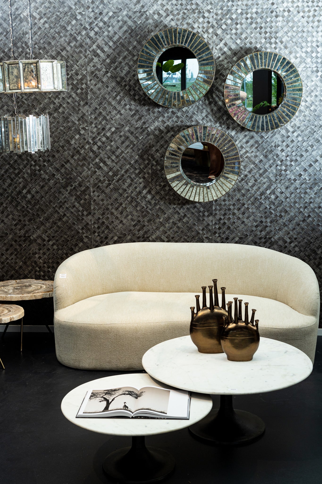 Bohne Cream Nanci Fabric 3 Seater Sofa