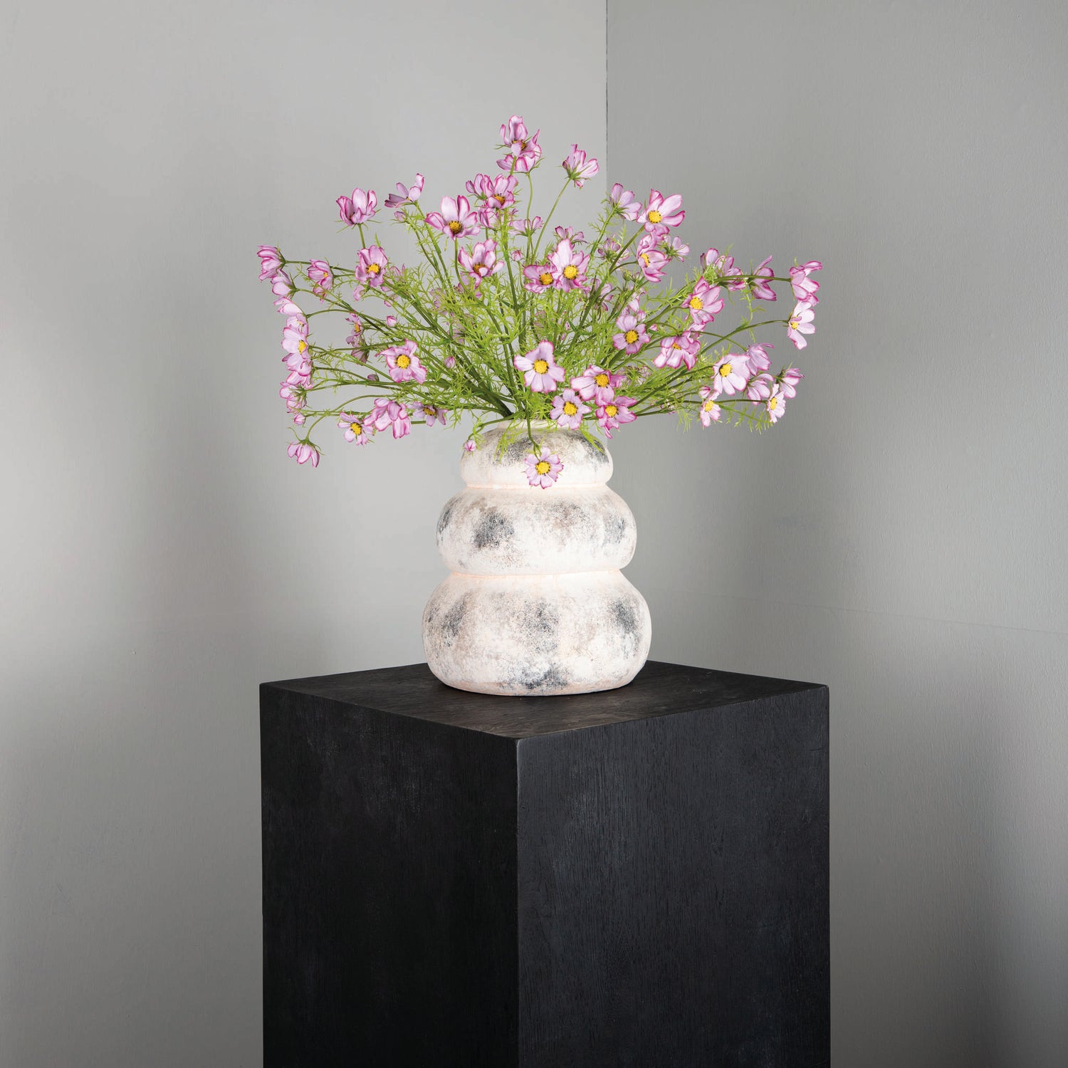 Garden Flower Pink Cosmos Spray With Buds