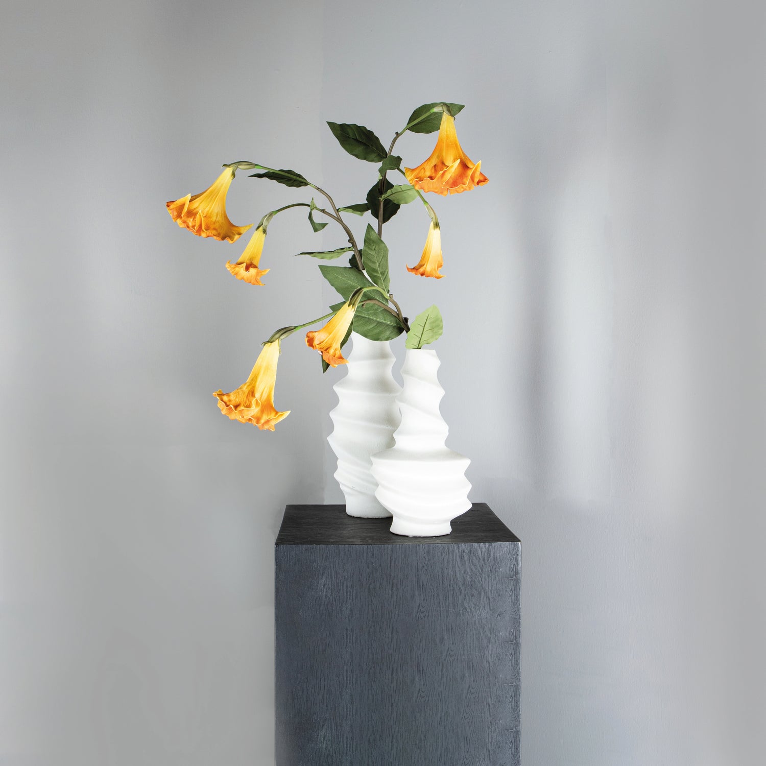 Garden Flower Orange Datura Spray