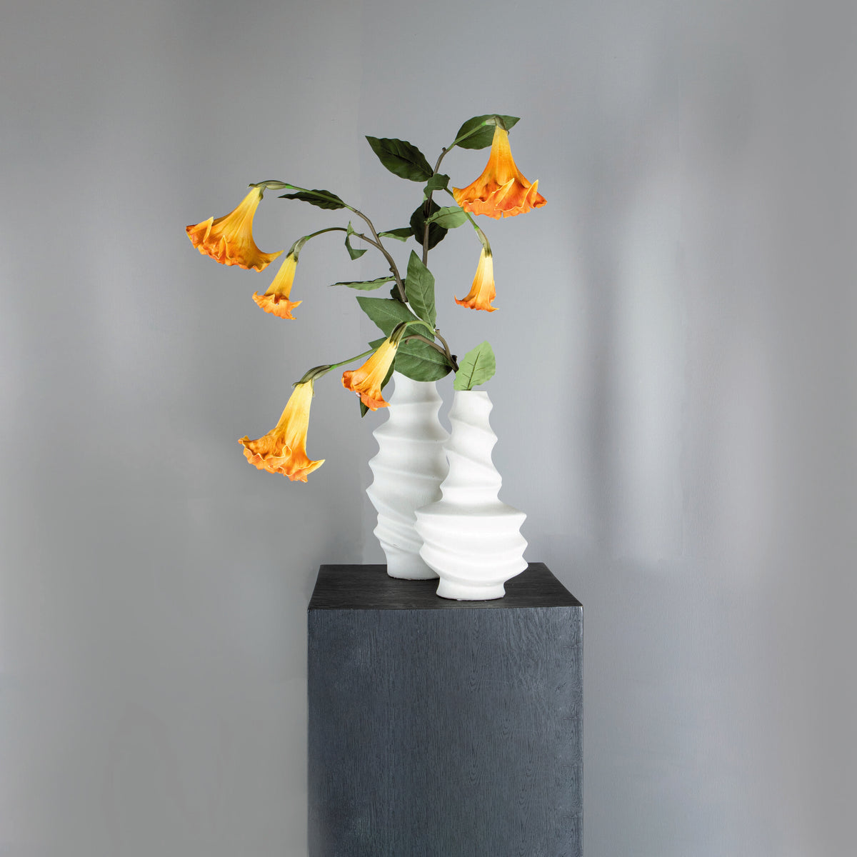 Garden Flower Orange Datura Spray