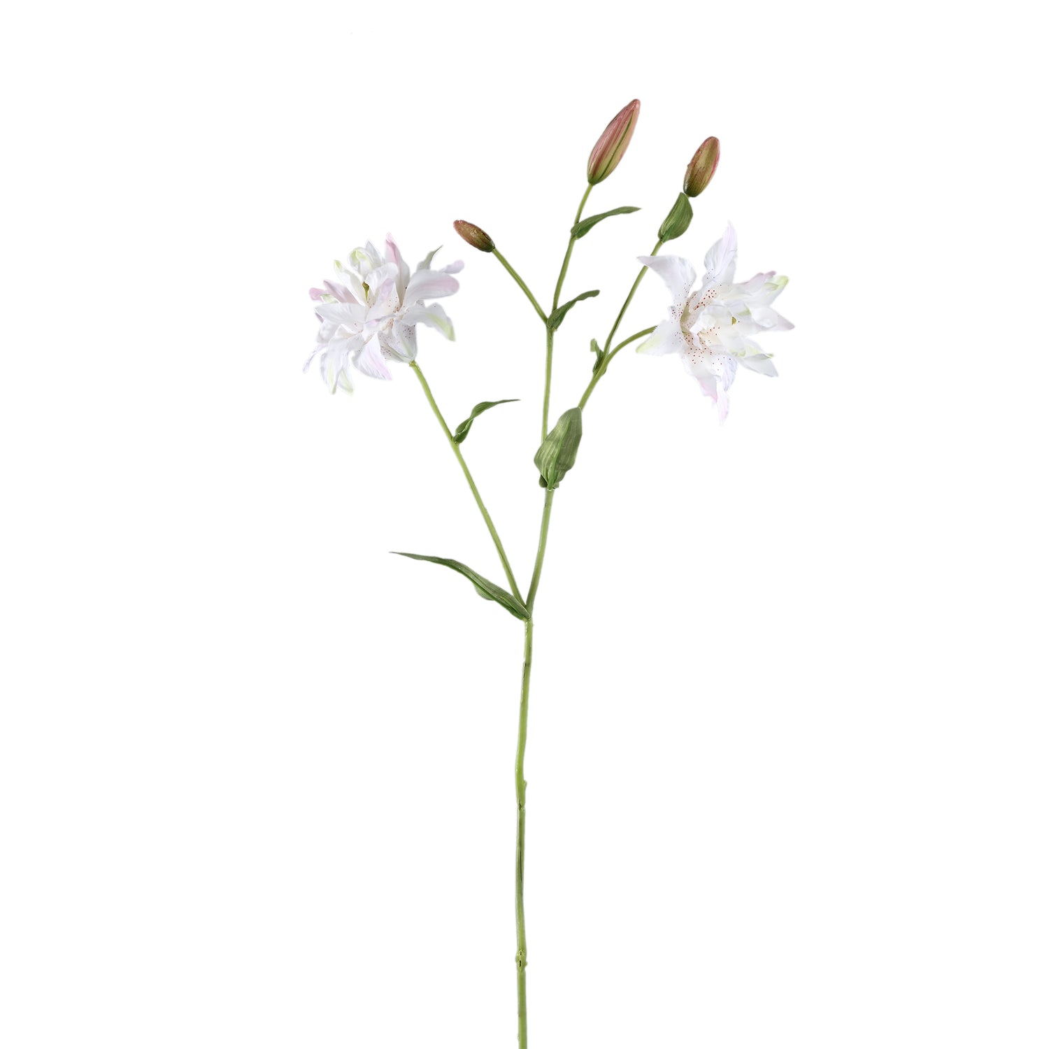 Lily Flower White Double Lily Spray