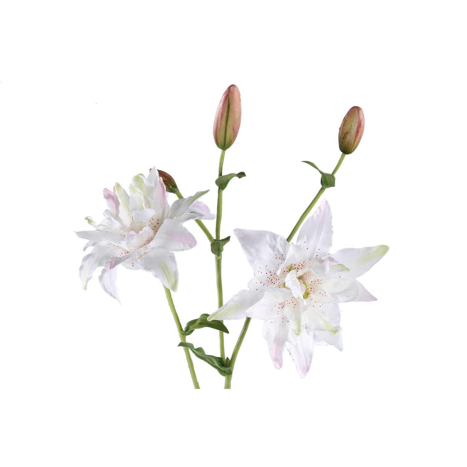 Lily Flower White Double Lily Spray