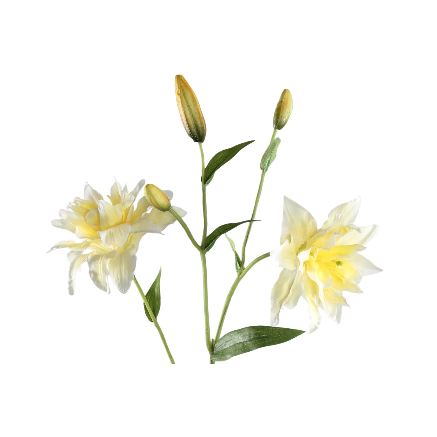 Lily Flower Yellow Double Lily Spray