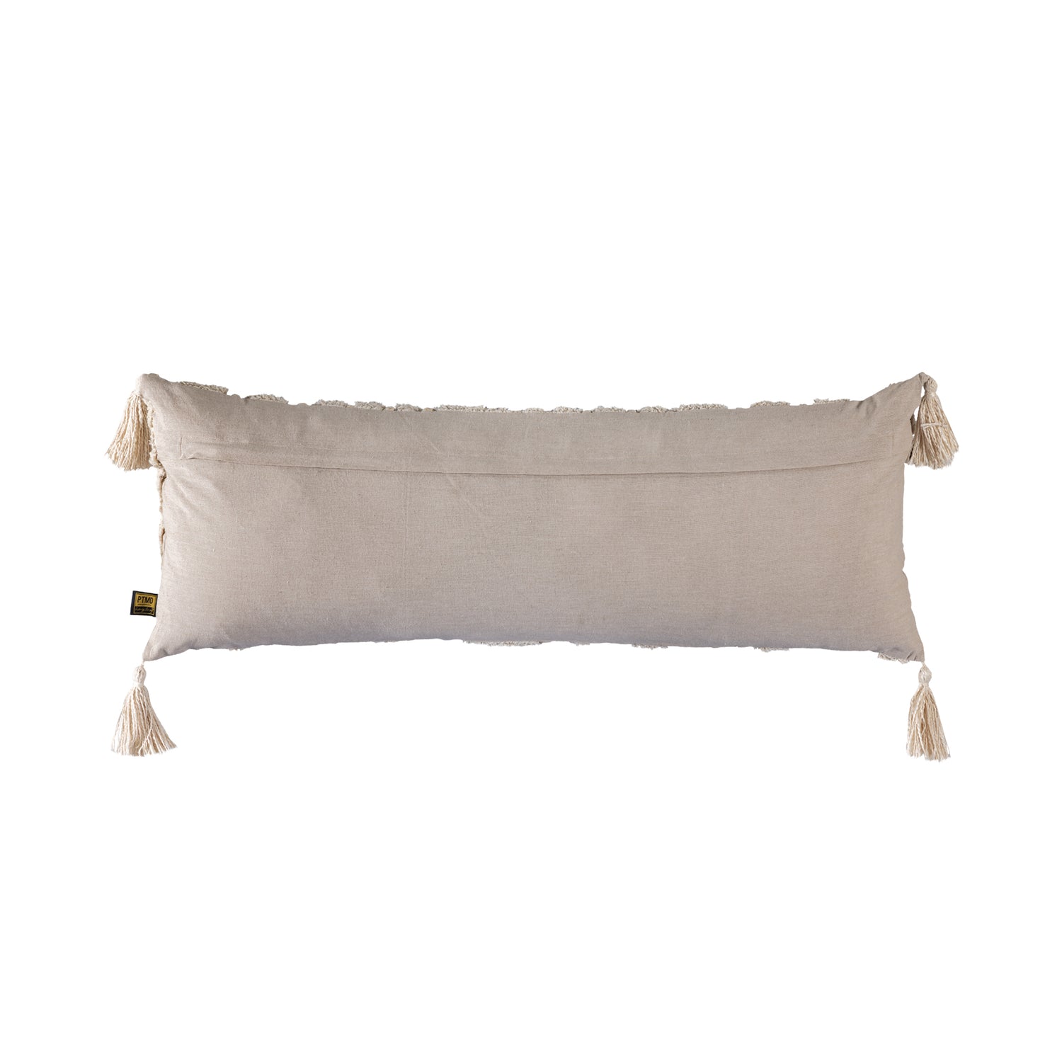 Zalie Natural Cottoncushion Zebra Fringes Square S