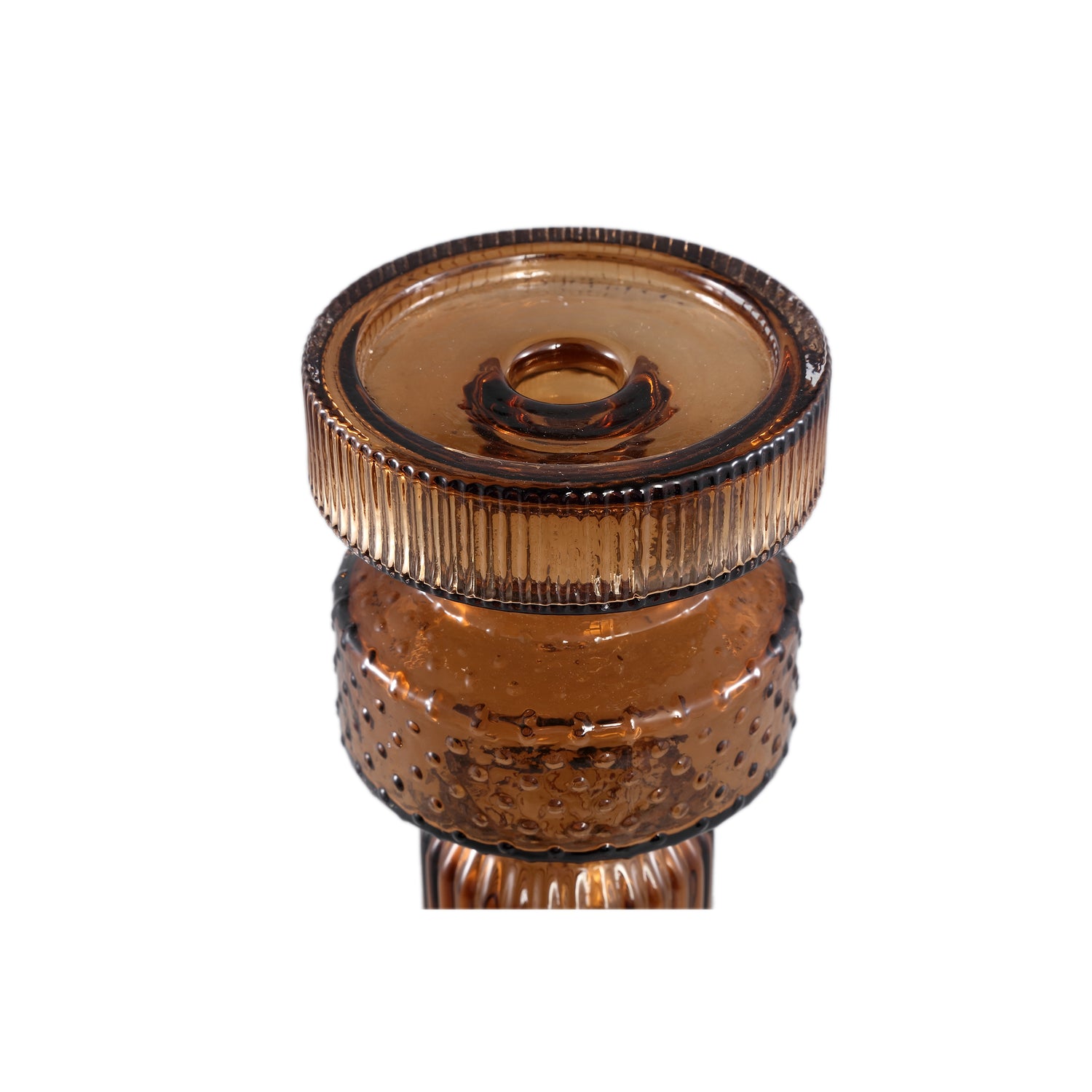 Fadri Bronze Glass Candle Holder L