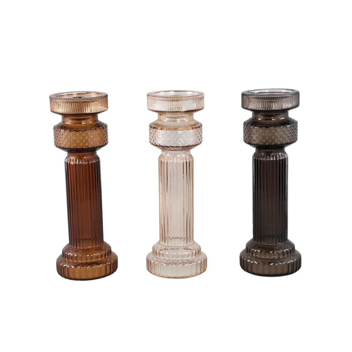 Fadri Bronze Glass Candle Holder M