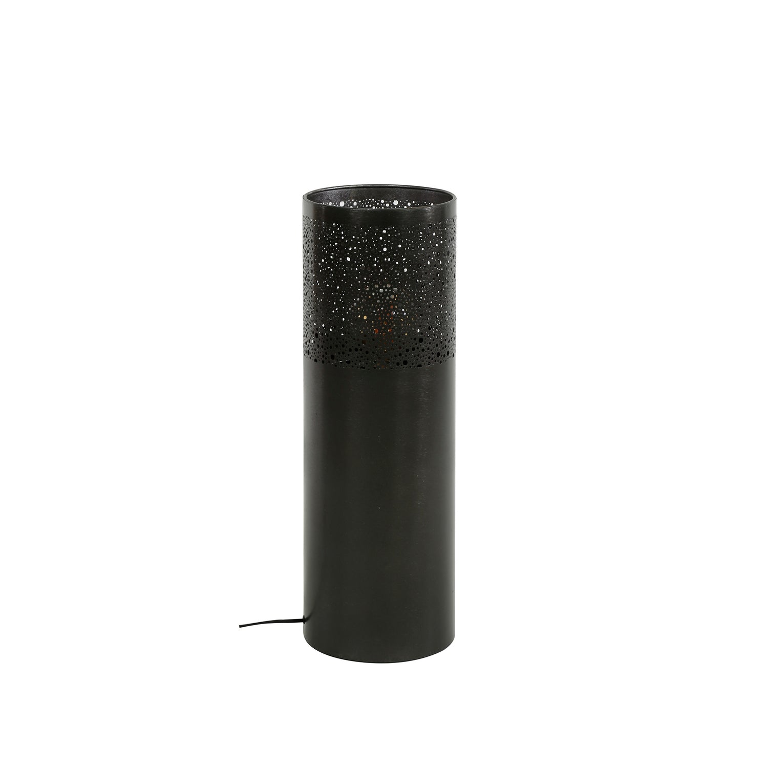 Vloerlamp Ø20 Cilinder - 20x20x60 cm - Zwart Nikkel