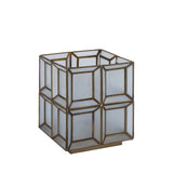 Layra White Milk Glass Table Lamp Antique Low