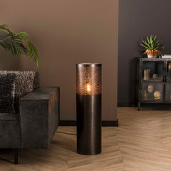 Vloerlamp Ø25 Cilinder - 25x25x90 cm - Zwart Nikkel