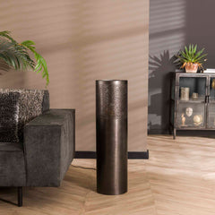 Vloerlamp Ø25 Cilinder - 25x25x90 cm - Zwart Nikkel
