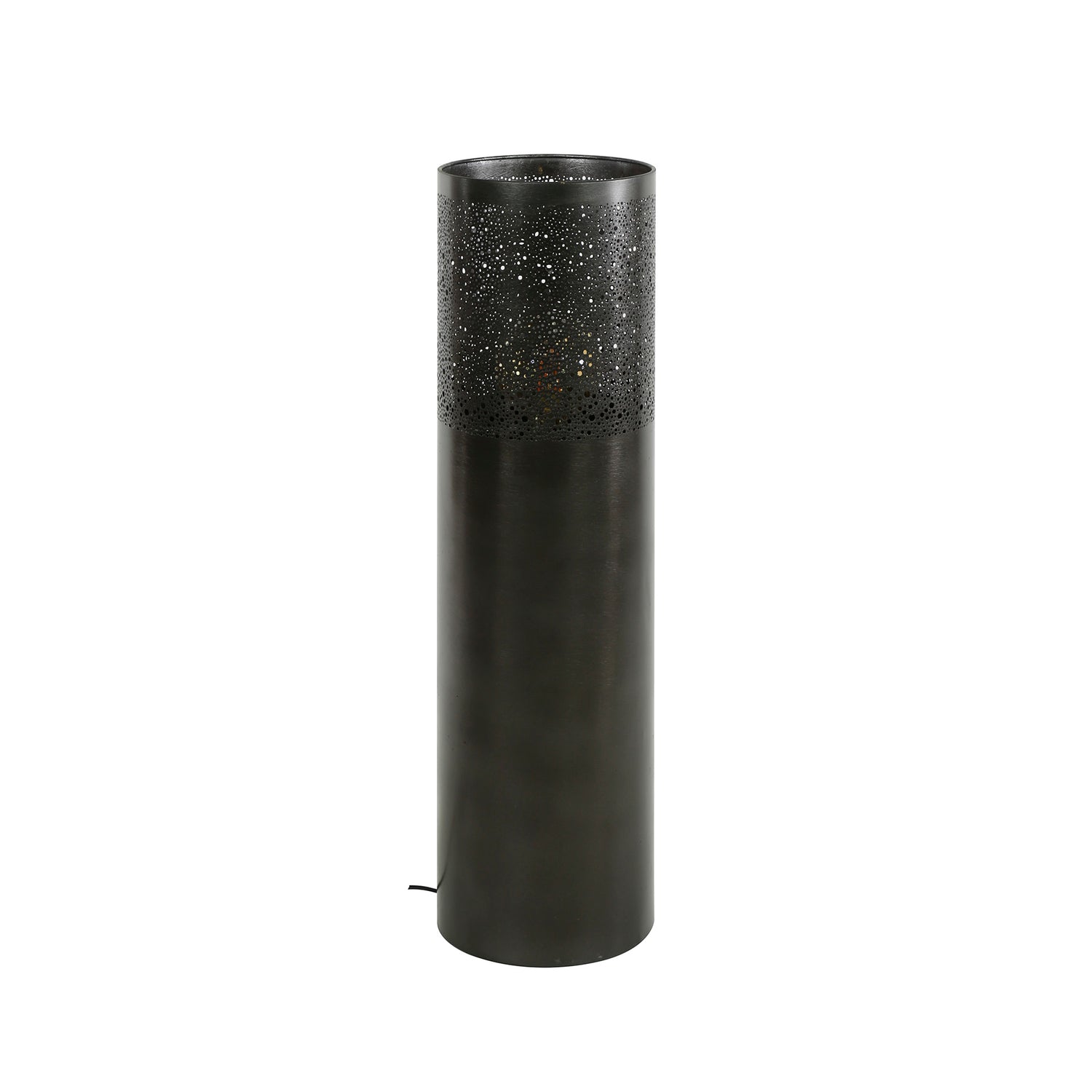 Vloerlamp Ø25 Cilinder - 25x25x90 cm - Zwart Nikkel