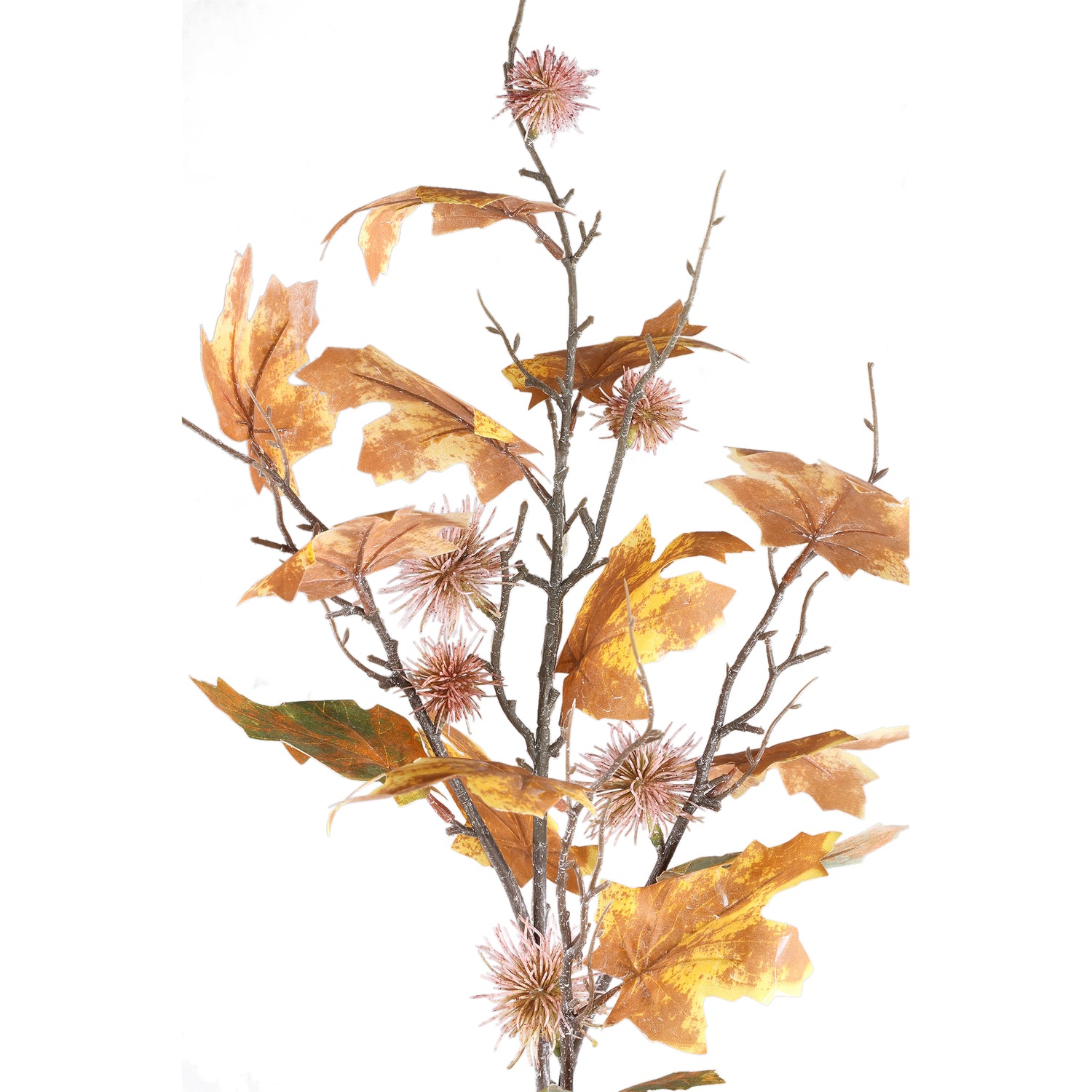 Twig Plant Yellow Green Maple Spray With Chestnut