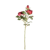 Rose Flower Red Rose Spray With Bud And Leaves
