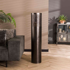 Vloerlamp Ø25 Cilinder - 25x25x120 cm - Zwart Nikkel
