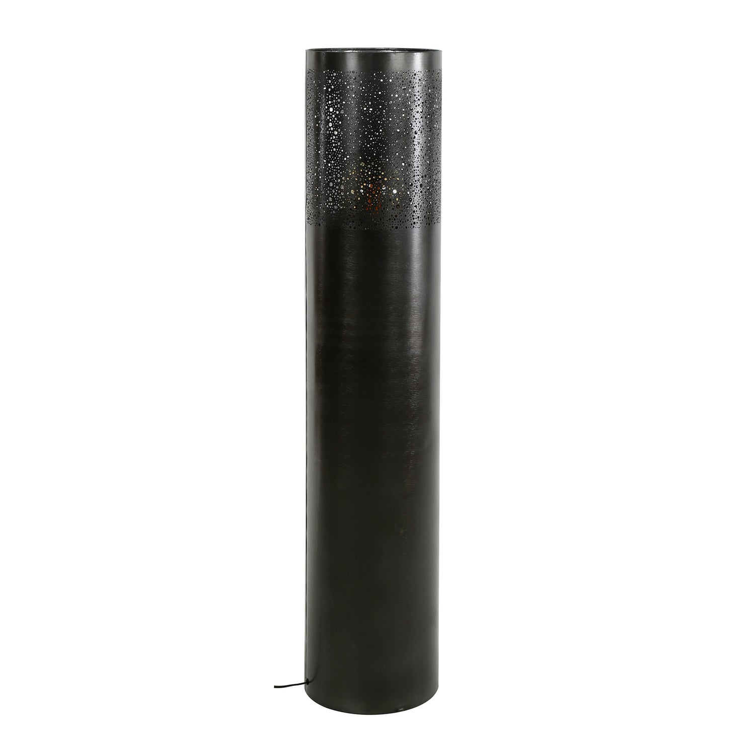 Vloerlamp Ø25 Cilinder - 25x25x120 cm - Zwart Nikkel