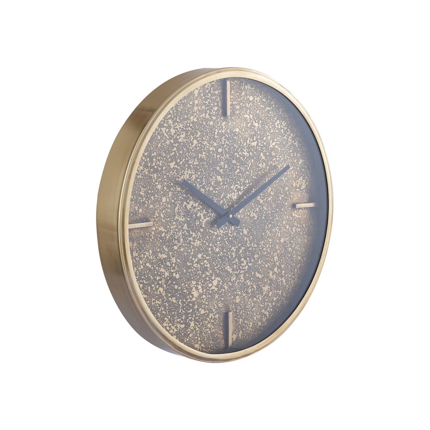 Taylor Brass Iron Round Clock With Print S