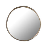 Limera Brass Alu Round Mirror Irregular Border L