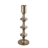 Taika Gold Alu Round Candle Holder Tabs High