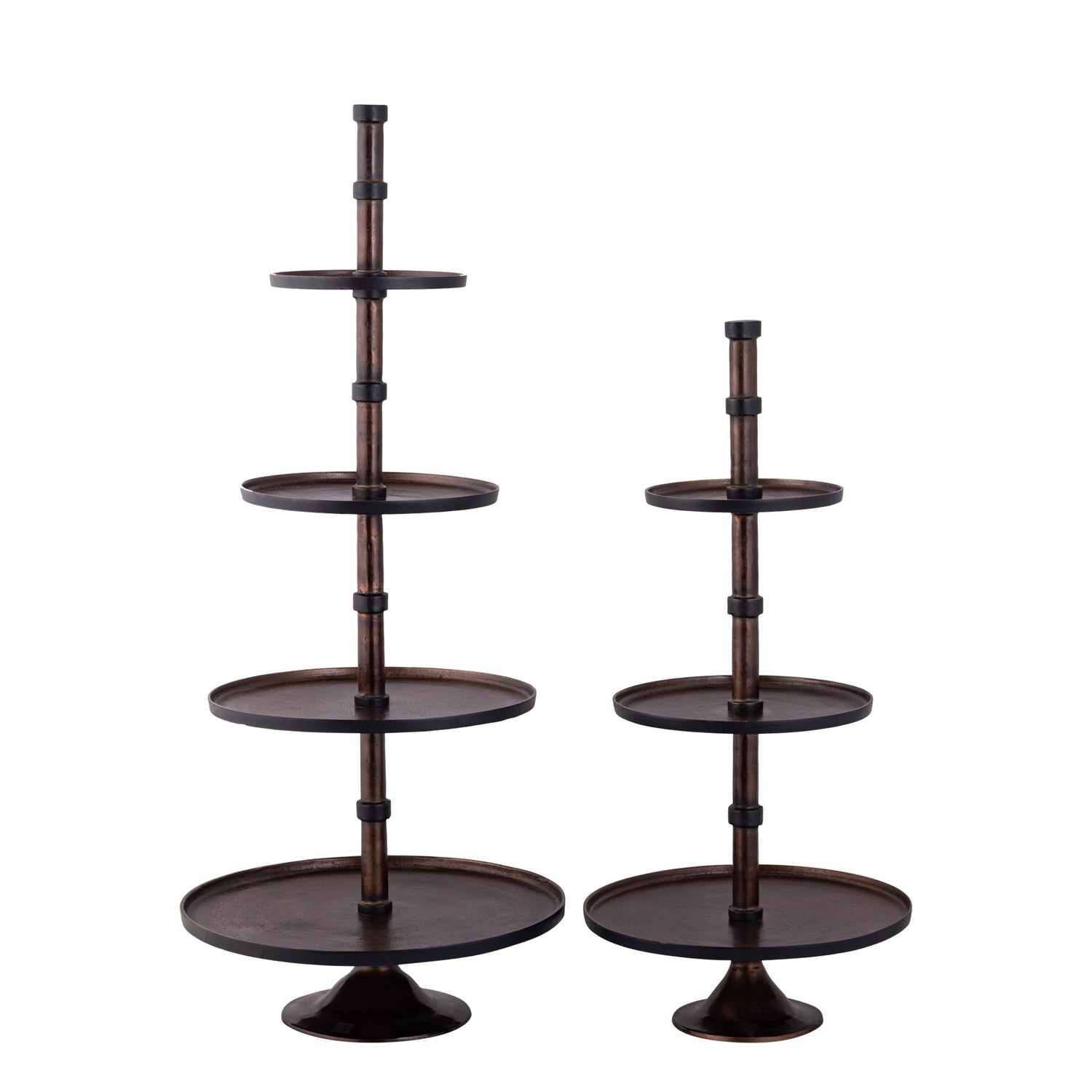 Glinda Copper Alu Etagere Round S
