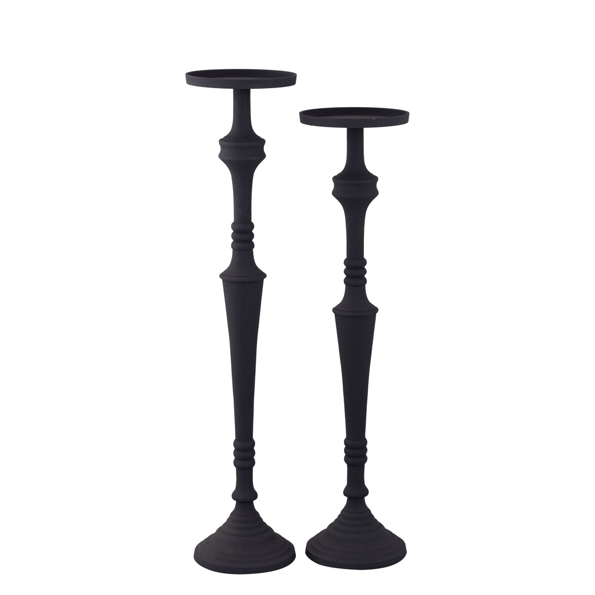 Helen Black Alu Candle Holder Powder Coated L