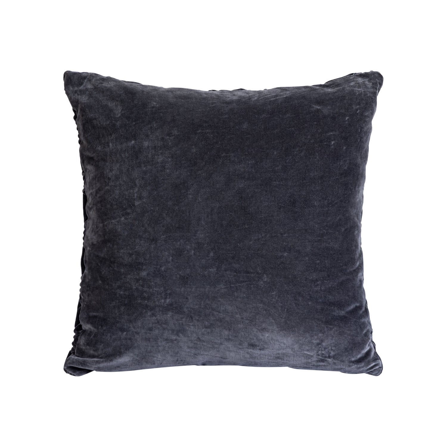 Nasim Dark Grey Cotton Cusion Pattern Square L