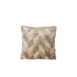 Kathleen Cream Artificial Fur Cushion Square S