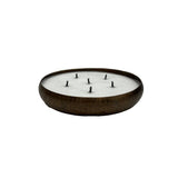 Bunty Copper Alu Hammered Candle Round S