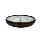 Bunty Copper Alu Hammered Candle Round M