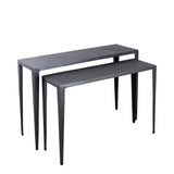 Rivva Black Casted Alu Rectangle Side Table Sv2
