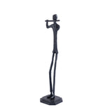 Kali Black Casted Alu Statue Man With Flute