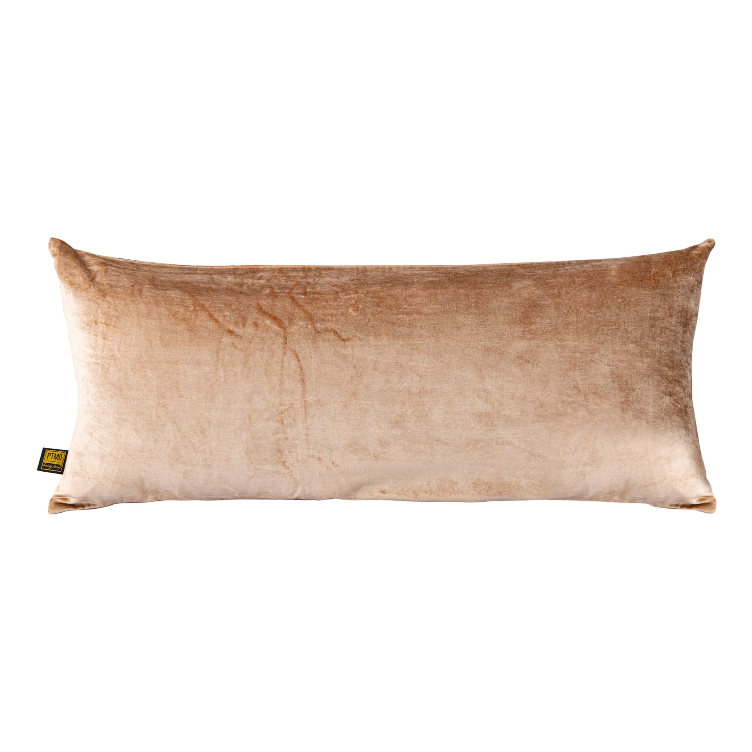 Kyleen Gold Velvet Rect Cushion Crackle Print