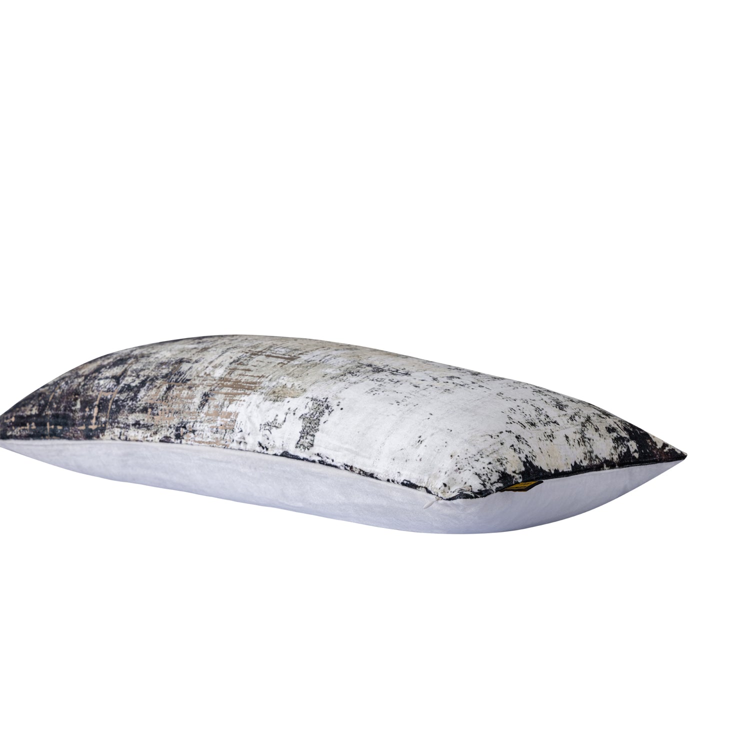 Ceola Green Velvet Rect Cushion Distress Print