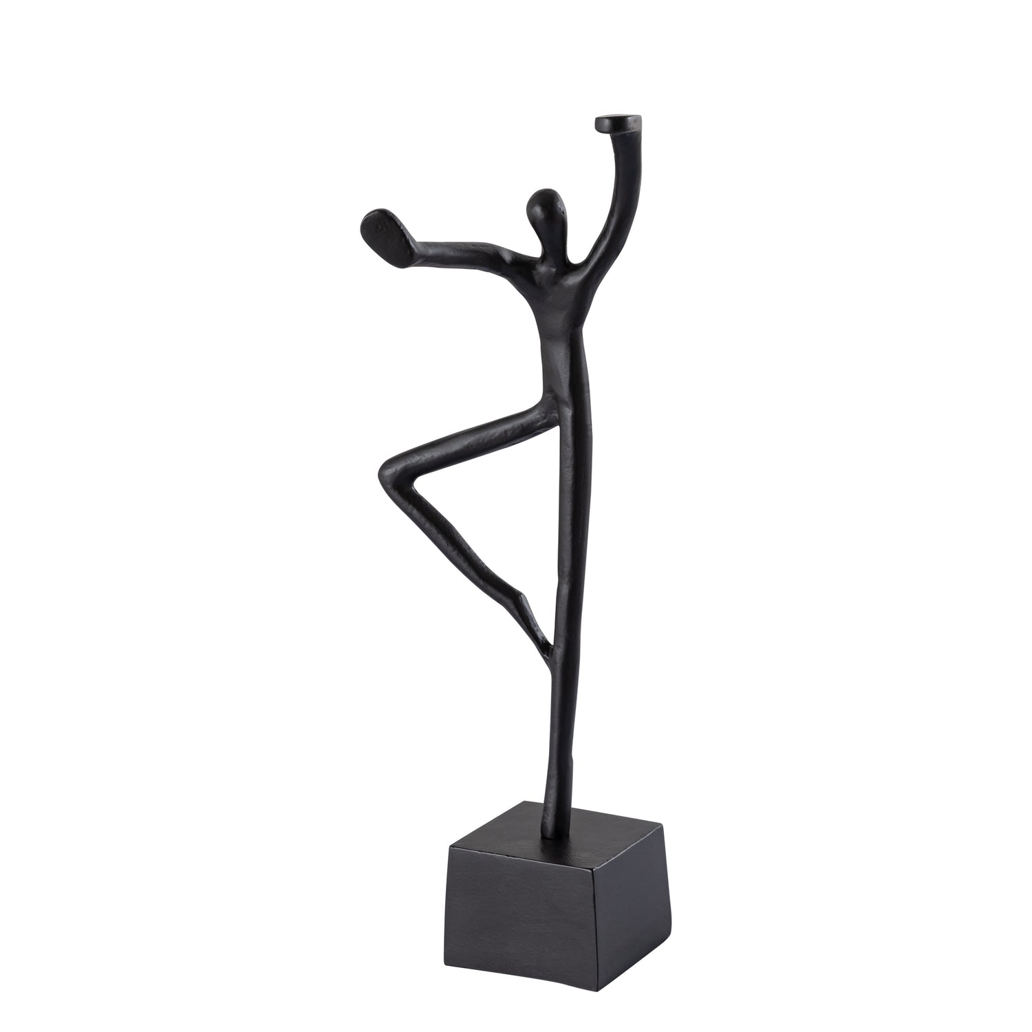 Eagen Black Casted Alu Statue Kung Fu Man