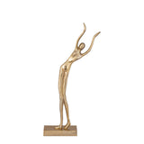 Saaqi Gold Casted Alu Statue Dancing Lady B