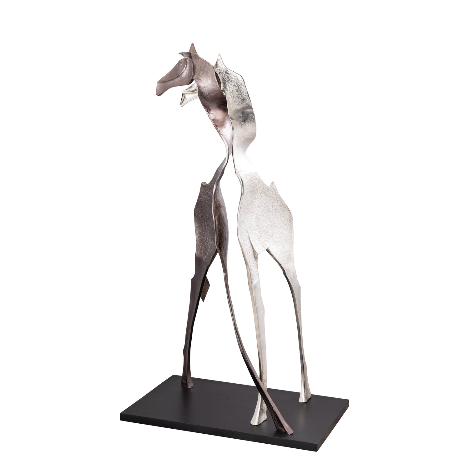 Skye Black Alu Statue Giraffe Shaped Large