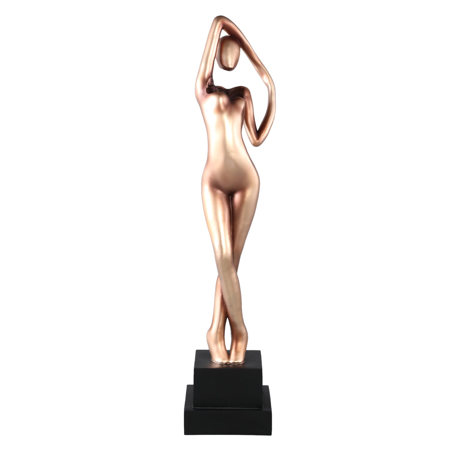 Leonne Gold Polyester Statue Woman Body Shaped