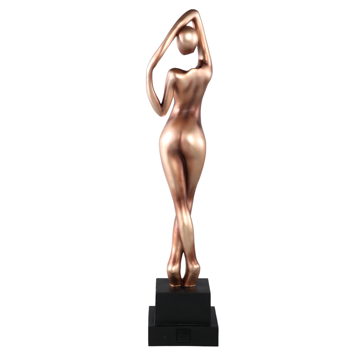 Leonne Gold Polyester Statue Woman Body Shaped