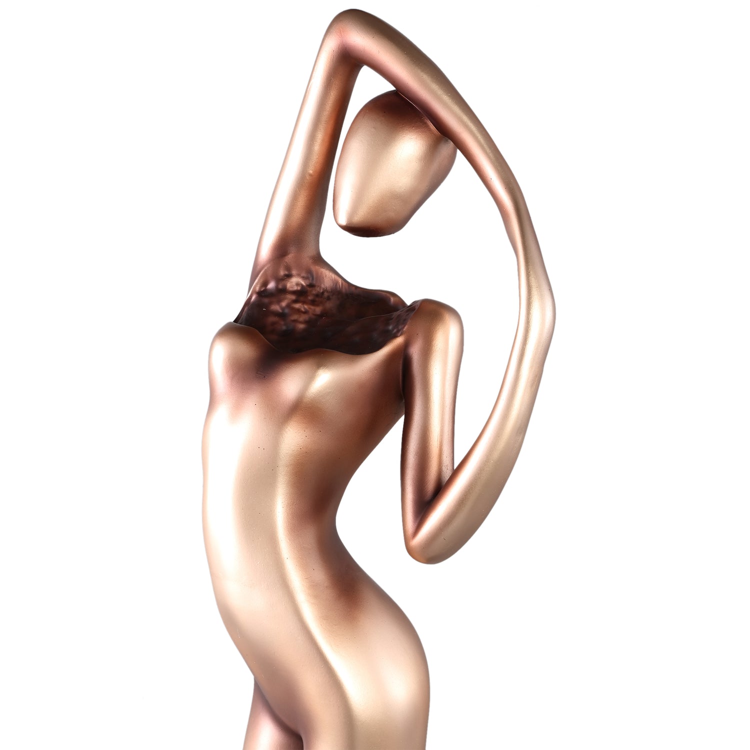 Leonne Gold Polyester Statue Woman Body Shaped